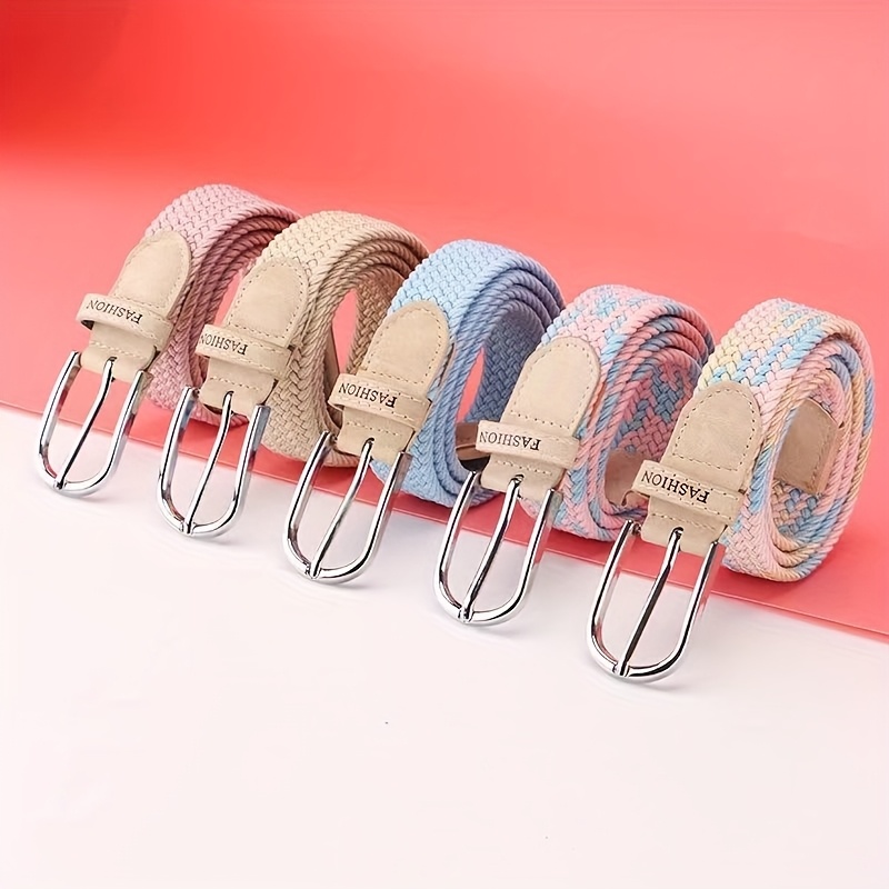 6 Colors Elastic Drawstring Waistband Lace up Student Cloth Strap